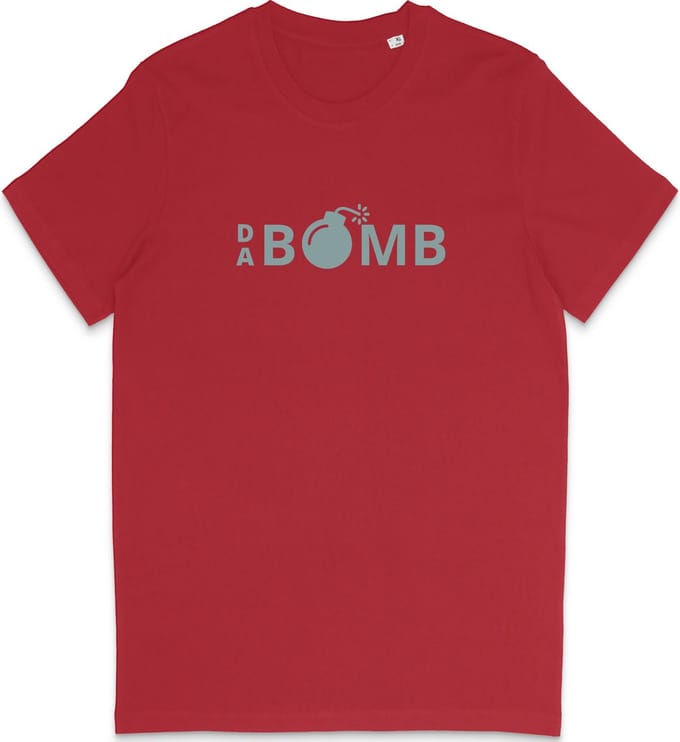 Grappig T Shirt Heren - Ik Ben De Bom - Rood - M