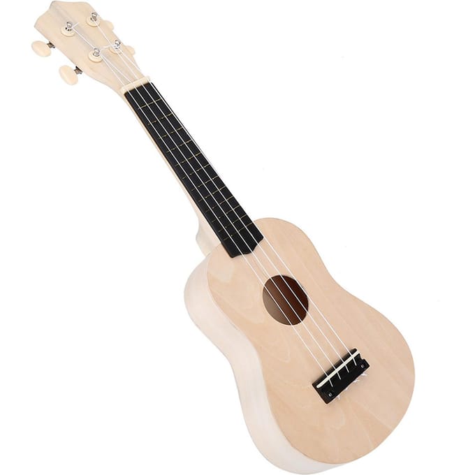 Maak je eigen 21   Hawaii Ukulele Kit Kinderen DIY Speelgoed Montage Set beige