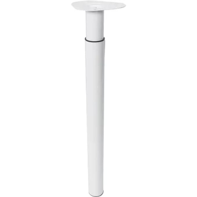 Duraline Meubelpoot Verstelbaar Staal 5,6x70-110cm Wit