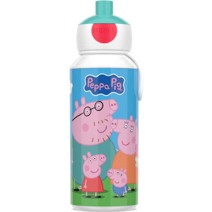 Mepal Pop-up drinkfles Campus - 400 ml - Sluit goed af - Drinkbeker voor kinderen - Peppa Pig