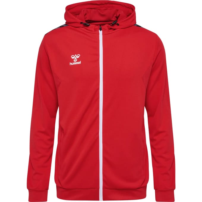 Hooded polyester trainingsjack met rits Hummel Authentic