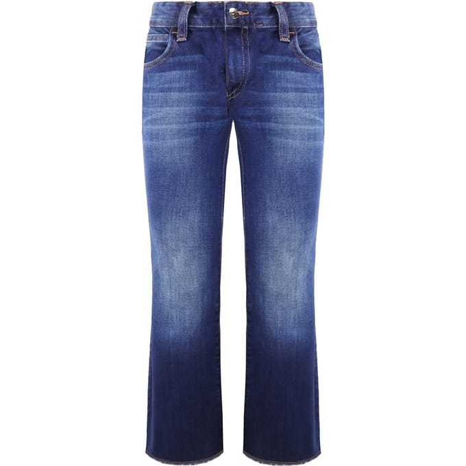Emporio Armani J34 Regular Fit Wijde Benen Dames Jeans