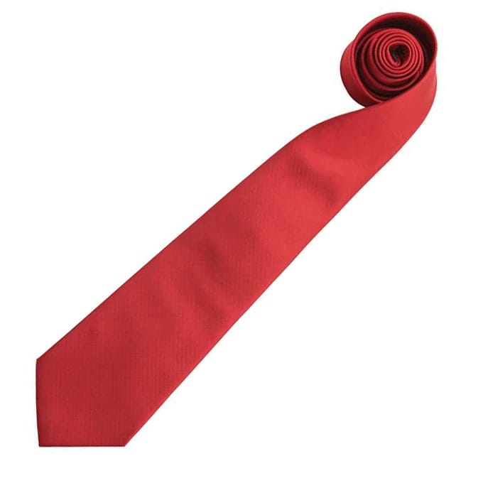 Premier Mannen “Kleuren” Effen Mode / Zakelijke Stropdas (Rood)