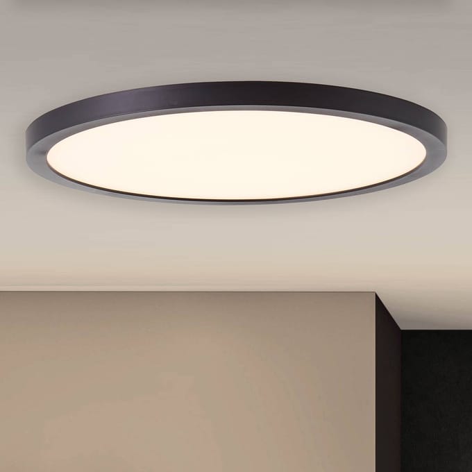 Brilliant Tuco HK19478S76 LED-plafondlamp Energielabel: E (A - G) 16 W Warmwit Zwart, Wit