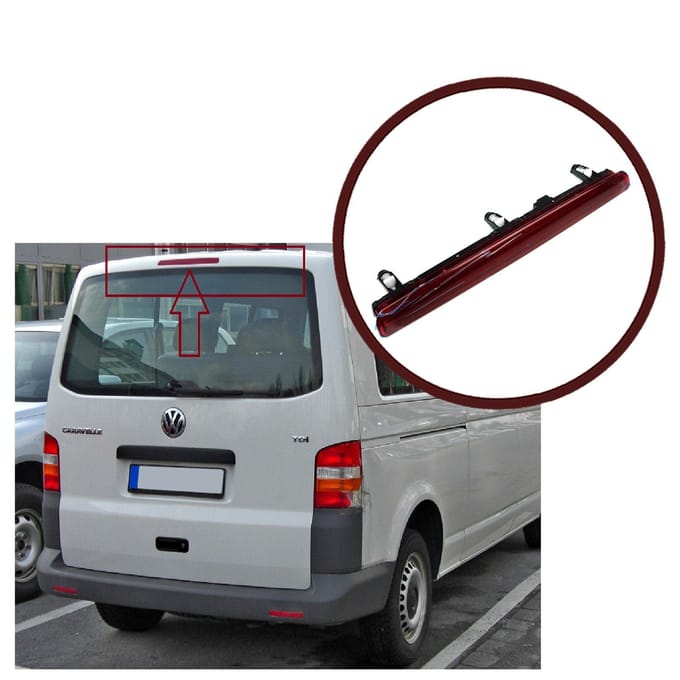 Voor VW T5 Transporter Multivan Caravelle 2003-2015 BSP1040 Auto LED Achterlicht Stoplicht Derde Remlicht 7E0945097A