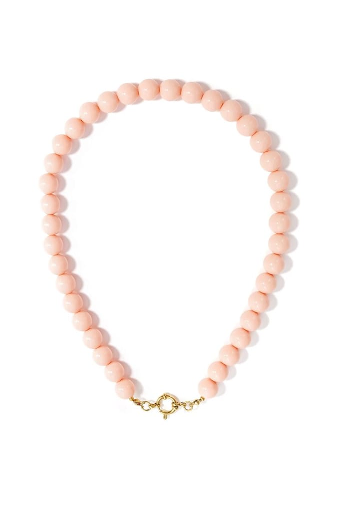 Ketting met kralen en frontsluiting-12mm