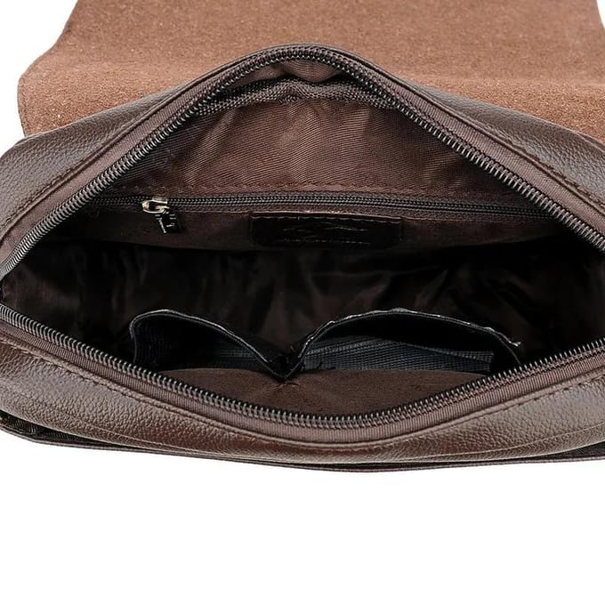 Messenger schoudertas heren lederen aktetas casual zakelijke crossbody handtas