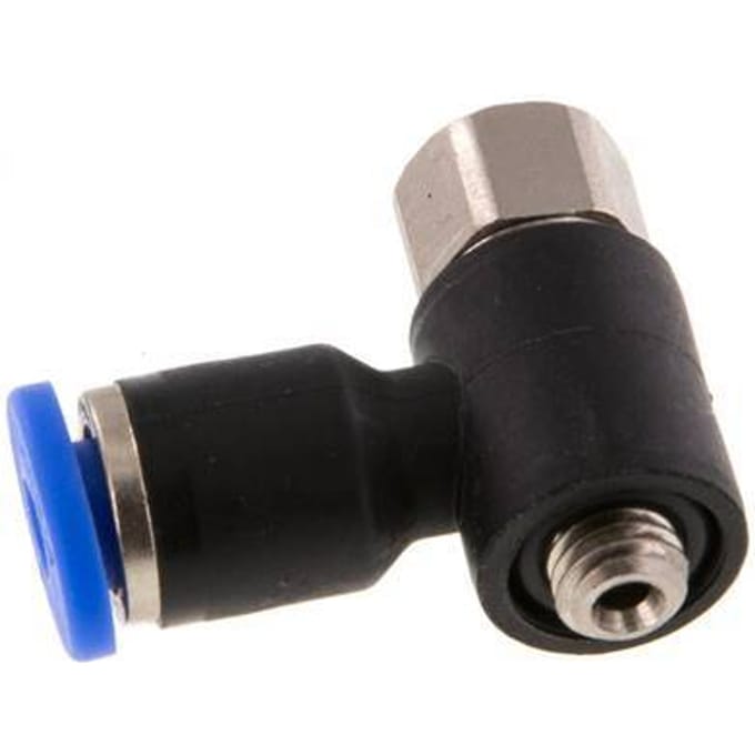 3mm x M 5 Elbow Messing/PA 66 Insteekfitting Buitendraad Binnendraad NBR [2 Stuks]