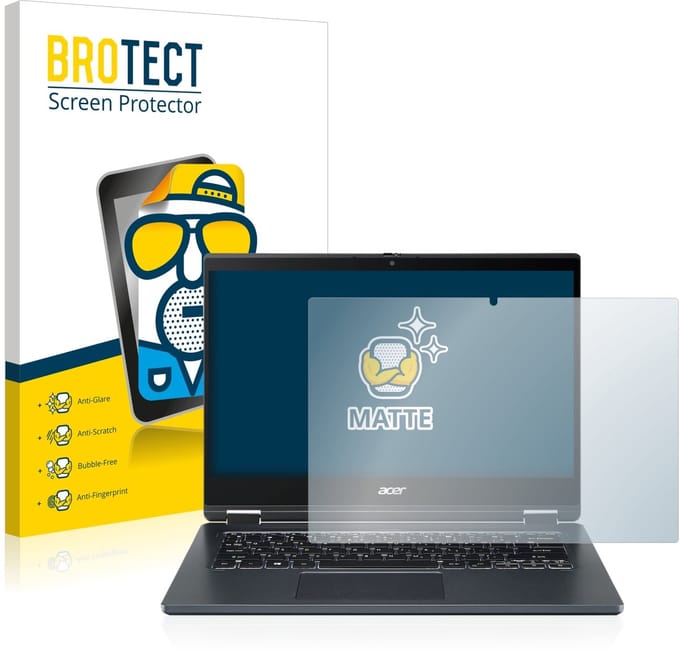 BROTECT - Screenprotector voor Acer TravelMate Spin P4 14" 16:9 - Folie Beschermfolie matte