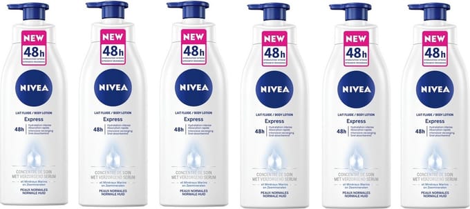 Nivea Bodylotion Express met Pomp- Voordeelverpakking  6 x 400 ml