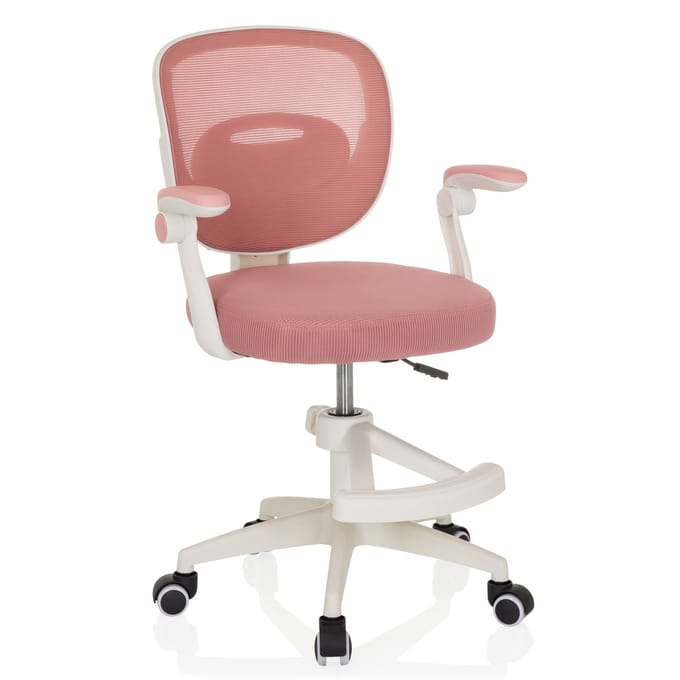 Kinderbureaustoel / kinderstoel KIDDY SMART stof roze hjh OFFICE