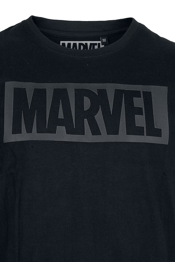 Marvel - Disney T-shirt - Marvel - Logo - M - voor Mannen - zwart