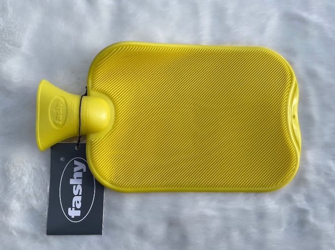 Fashy - Warmwaterkruik - Enkelzijdig Geribbeld - Geel