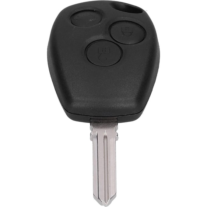 Télécommande Clé de Voiture PCF7961M 433MHZ 3 Boutons Sensible Noir Remplacement pour Renault black