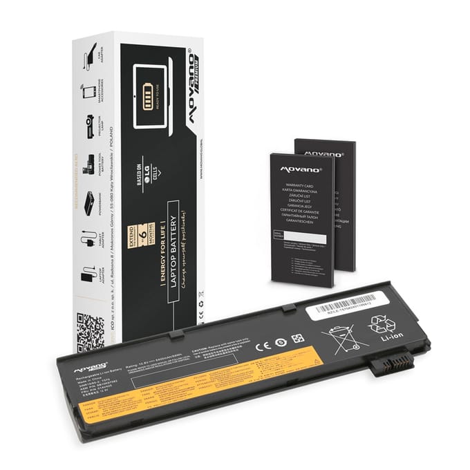 Movano Premium - Batterij - 5200mAh - Voor Lenovo ThinkPad T470 T570