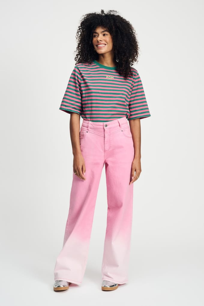 POM Amsterdam Jeans - Gradient Raspberry Pink Maat: 44 | Jeans Outlet | Dames | Roze
