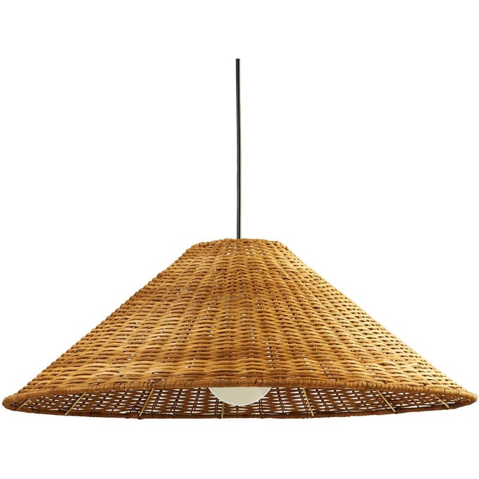LEDS-C4 Caribe hanglamp van rotan, Ø 600 cm