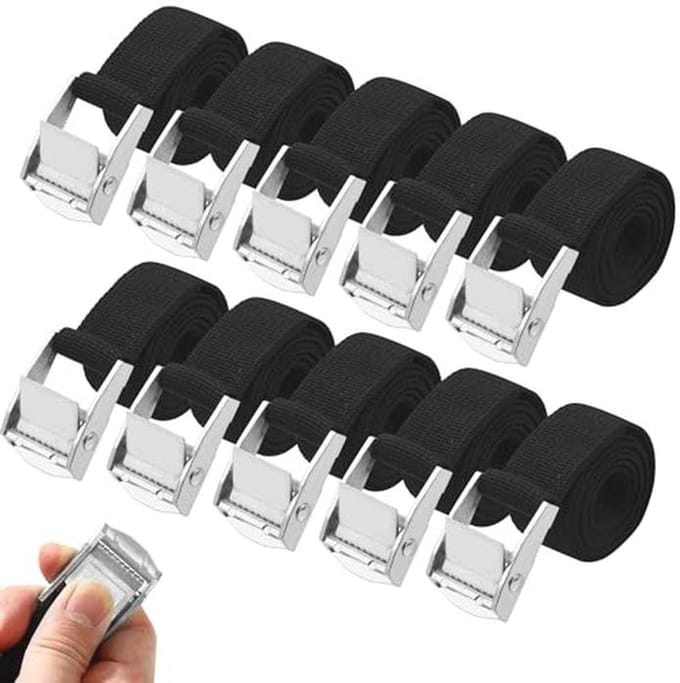 Spanbanden 25 mm x 1 m - Set van 10 stuks voor bundelen en bevestigen