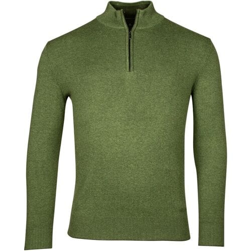 Baileys Trui Half Zip Allover 2-Tone Grasgroen / male