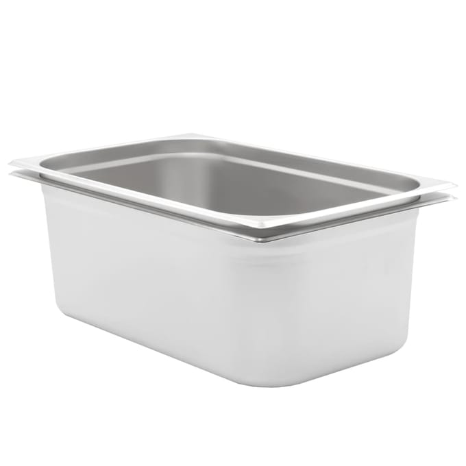 vidaXL - Gastronormbakken - 2 - st - GN - 1/1 - 200 - mm - roestvrij - staal
