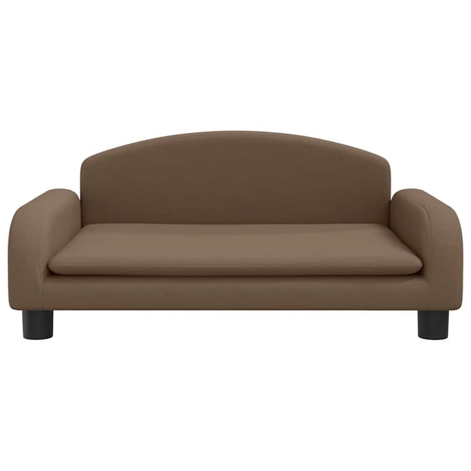 vidaXL - Kinderbank - 70x45x30 - cm - stof - bruin