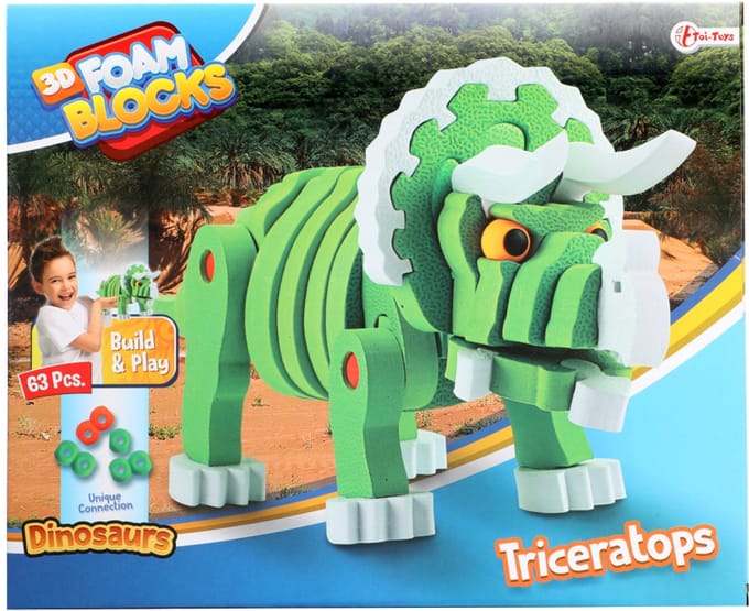Toi Toys 3D puzzel foam Tricera 31,5cm