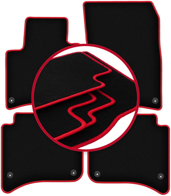 CARLUX-RED automatten voor: Porsche Cayenne II SUV (2010-)