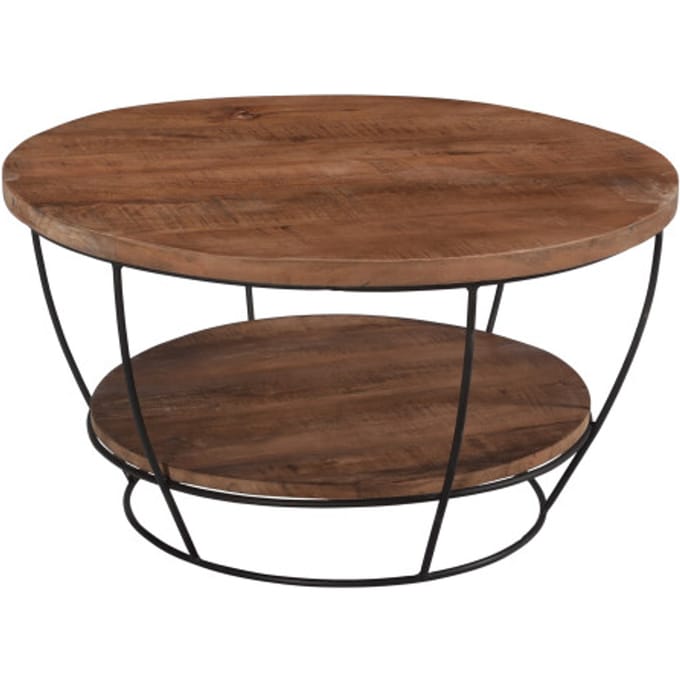 Brix salontafel evan 85x85x44cm mangohout