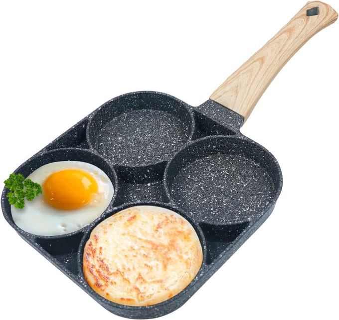 Koekenpan voor Eieren en Pannenkoeken - Non-stick Omelet Pan met Antiaanbaklaag