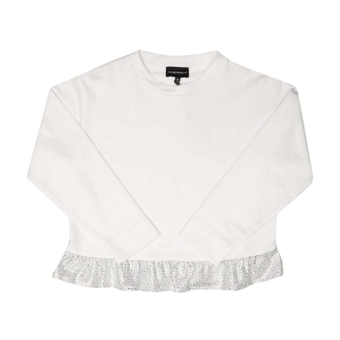 Emporio Armani Meisjes Rimpeltrui (Wit)