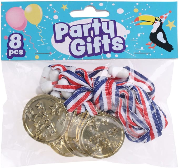 Uitdeelcadeautjes Medailles, 8st.
