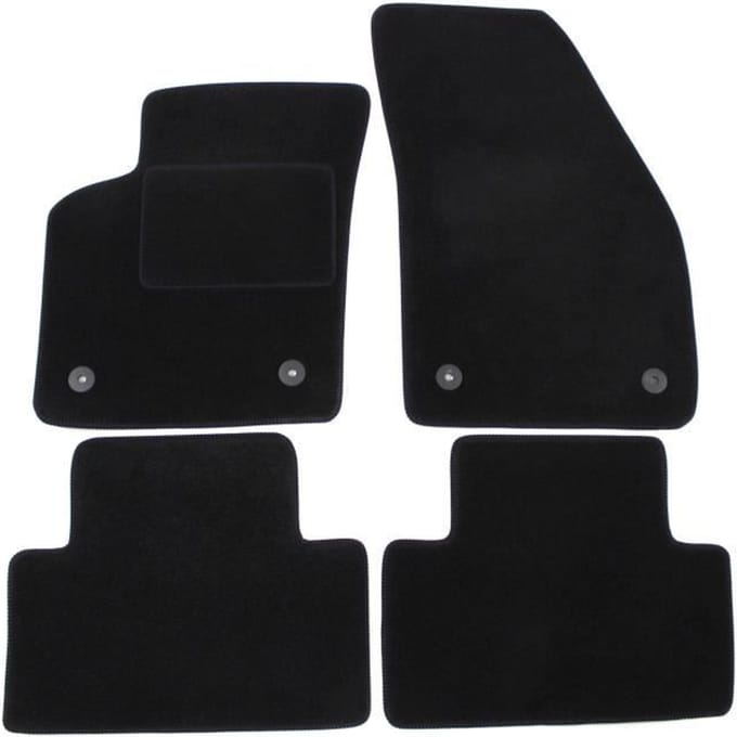 Vloermatten - Volvo - C30 - Zwart velours - 4 stuks - Antislip en waterdicht