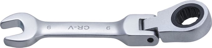 BGS Ratelring-steeksleutel kort afgebogen SW 9 mm - 6909