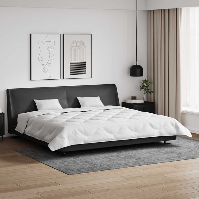 vidaXL - Winter - Duvet - met - kussen - 3 - st - Wit - Microvezel