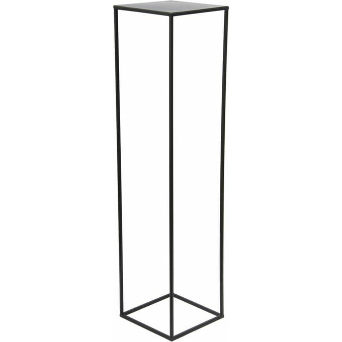 HowHomely Loftstijl - Moderne Standaard Plantenbak - 100 cm - Zwart - Staal