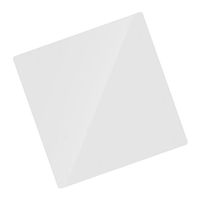 Boîtier d'ordinateur en acrylique transparent à cadre ouvert, support de base DIY pour carte mère MATX white