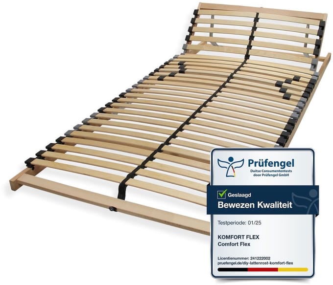 Lattenbodem 90x200 - verstelbaar hoofdbord - bedbodem - Sleepneo