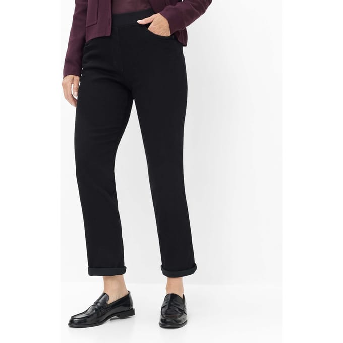 Raphaela by Brax Dames Jeans  Style CARINA BLACK, denim zwart, maat 40
