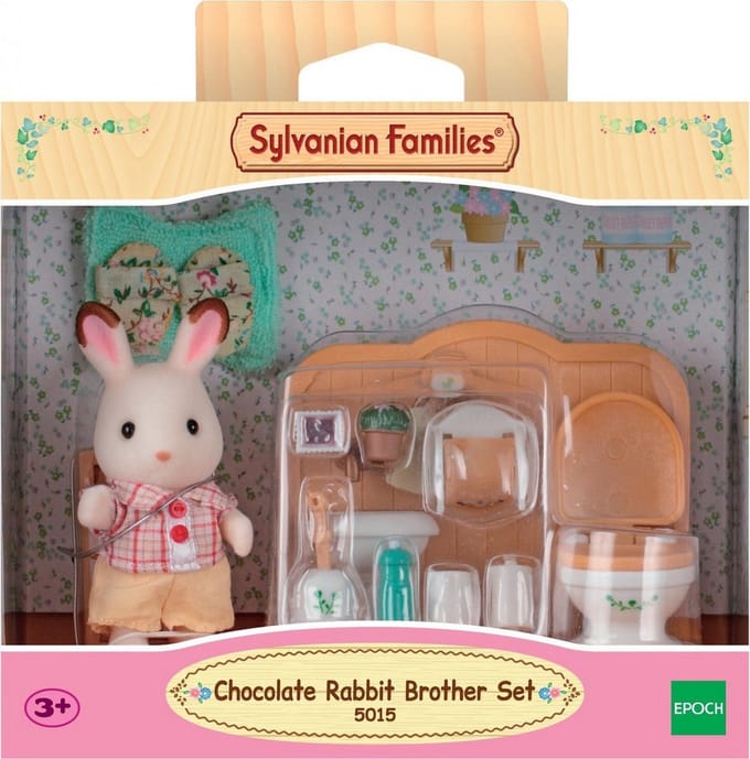 Sylvanian Families 5015 Set Broer Chocoladekonijn (badkamer) Speelsets