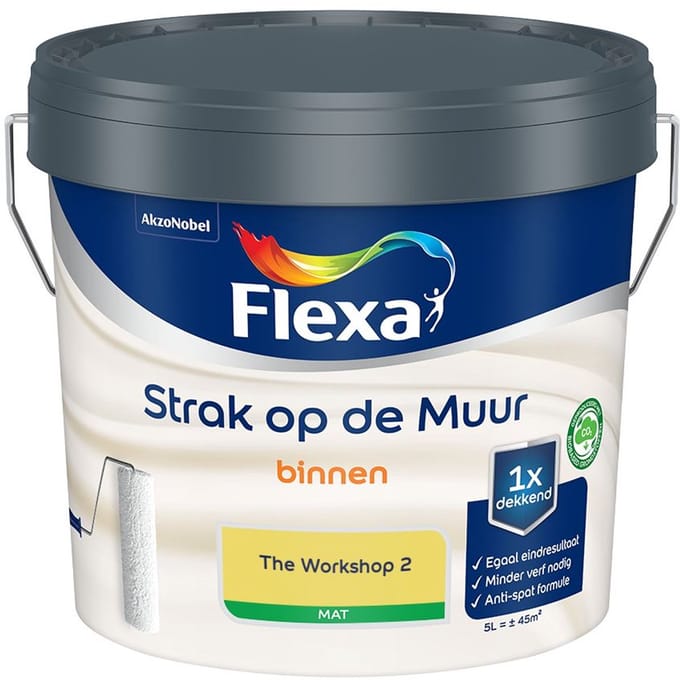 Flexa - Strak Op De Muur Binnen Mat - The Workshop 2 - Mengverf - 5 L