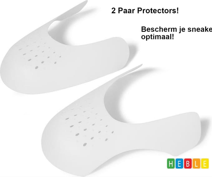 *** 2 Paar Sneaker Protector Anti Crease - Maat S (35-40) - van Heble®***