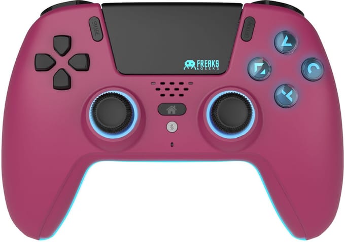 Freaks And Geeks Bluetooth Wireless Controller - LED - Cherry Red - Wireless Controller - Sony PlayStation 5