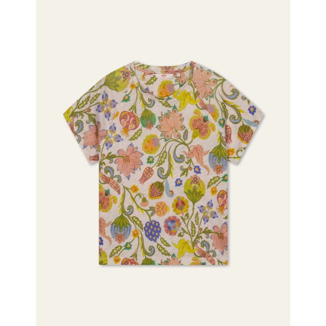 Oilily - Talin K jersey s/s crew top - Beige - S