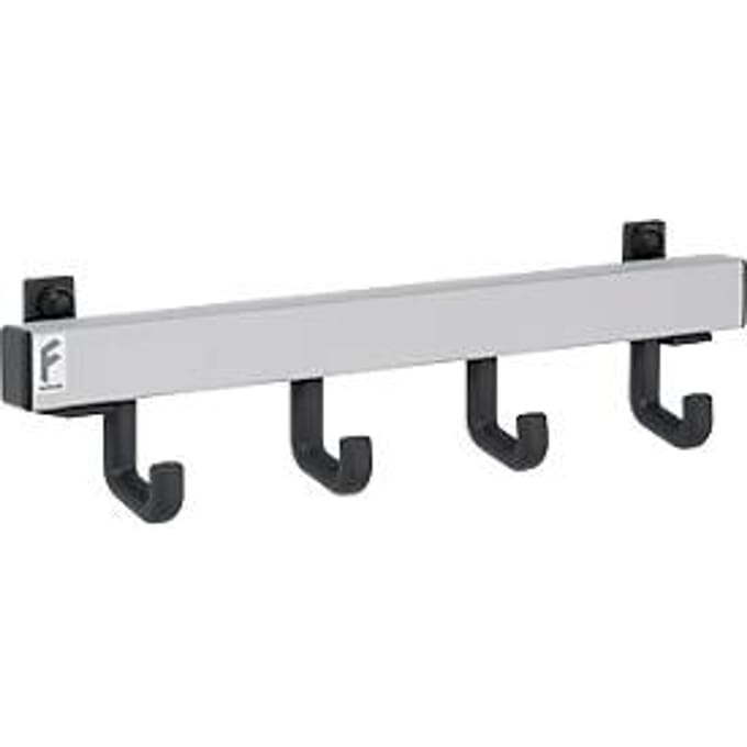 Wandprofiel met 4 afzonderlijke haken