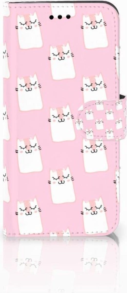 Huawei P10 Lite Telefoonhoesje met Pasjes Sleeping Cats