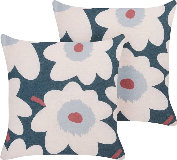 SESBANIA - Sierkussen set van 2 - Multicolor - 45 x 45 cm - Polyester