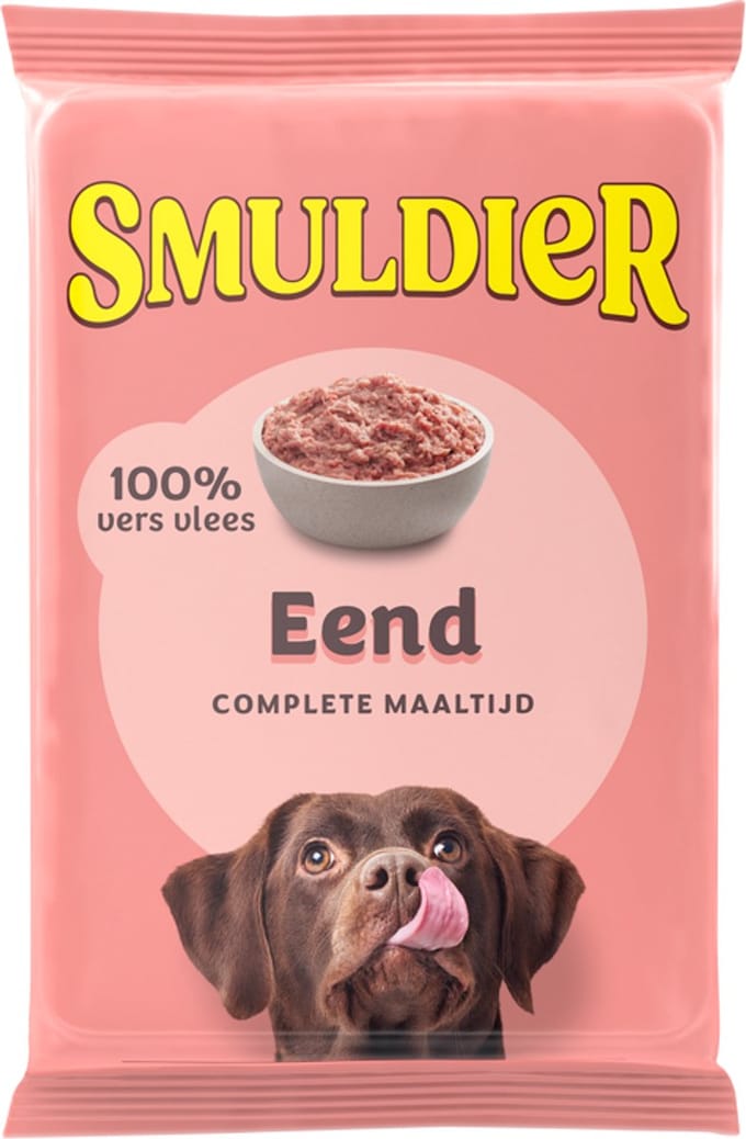 Smuldier Eend 400g | 24st. | compleet | diepvries hondenvoer | vers vlees