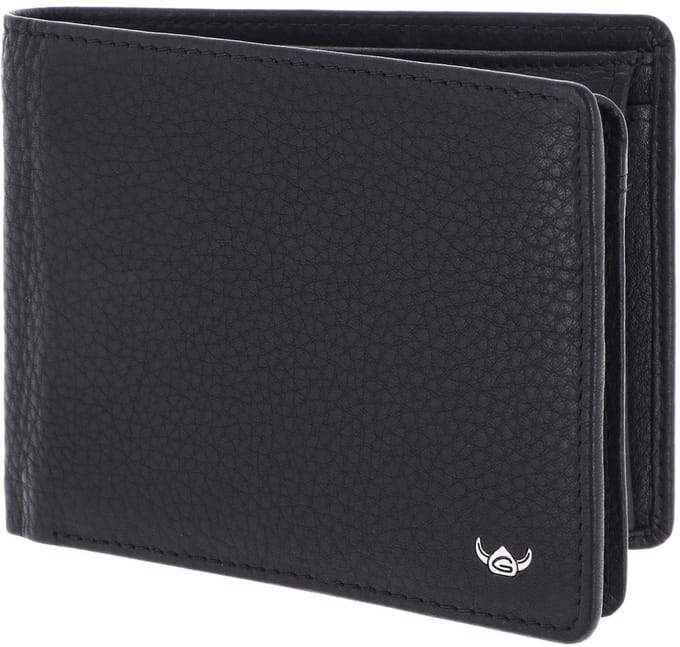 Golden Head Leren portemonnee Capri RFID Protect Scheintasche 1420 Schwarz zwart