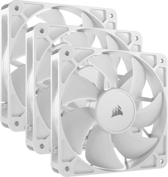 Corsair RS120 - 3-pack - Case ventilator - 120mm - Wit - 36 dBA