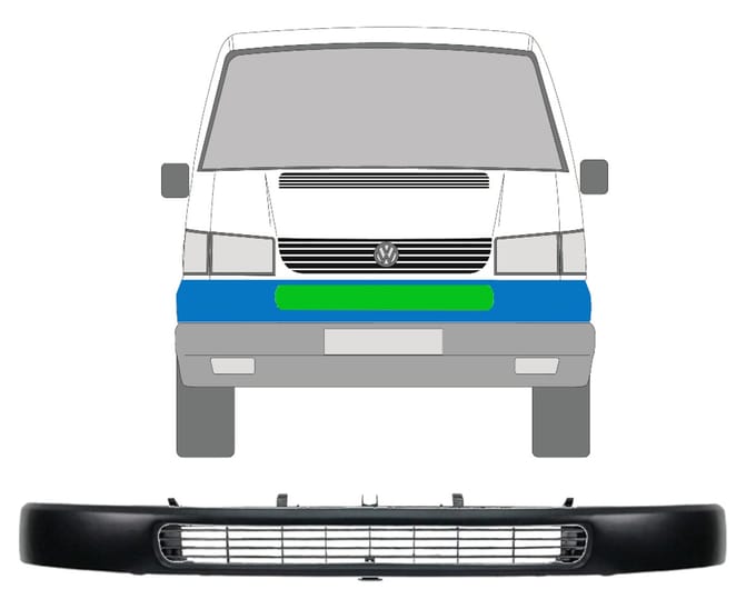 Voor grill voor Volkswagen Transporter T4 1990-2003 / Set